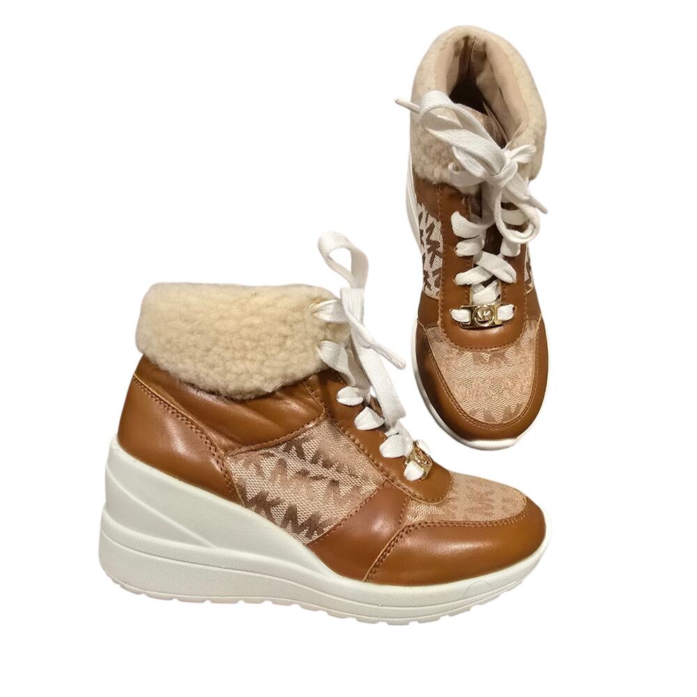 Little Girl Michael Michael Kors Tahoe Wedge Booties | Size 13 - Picture 1 of 8